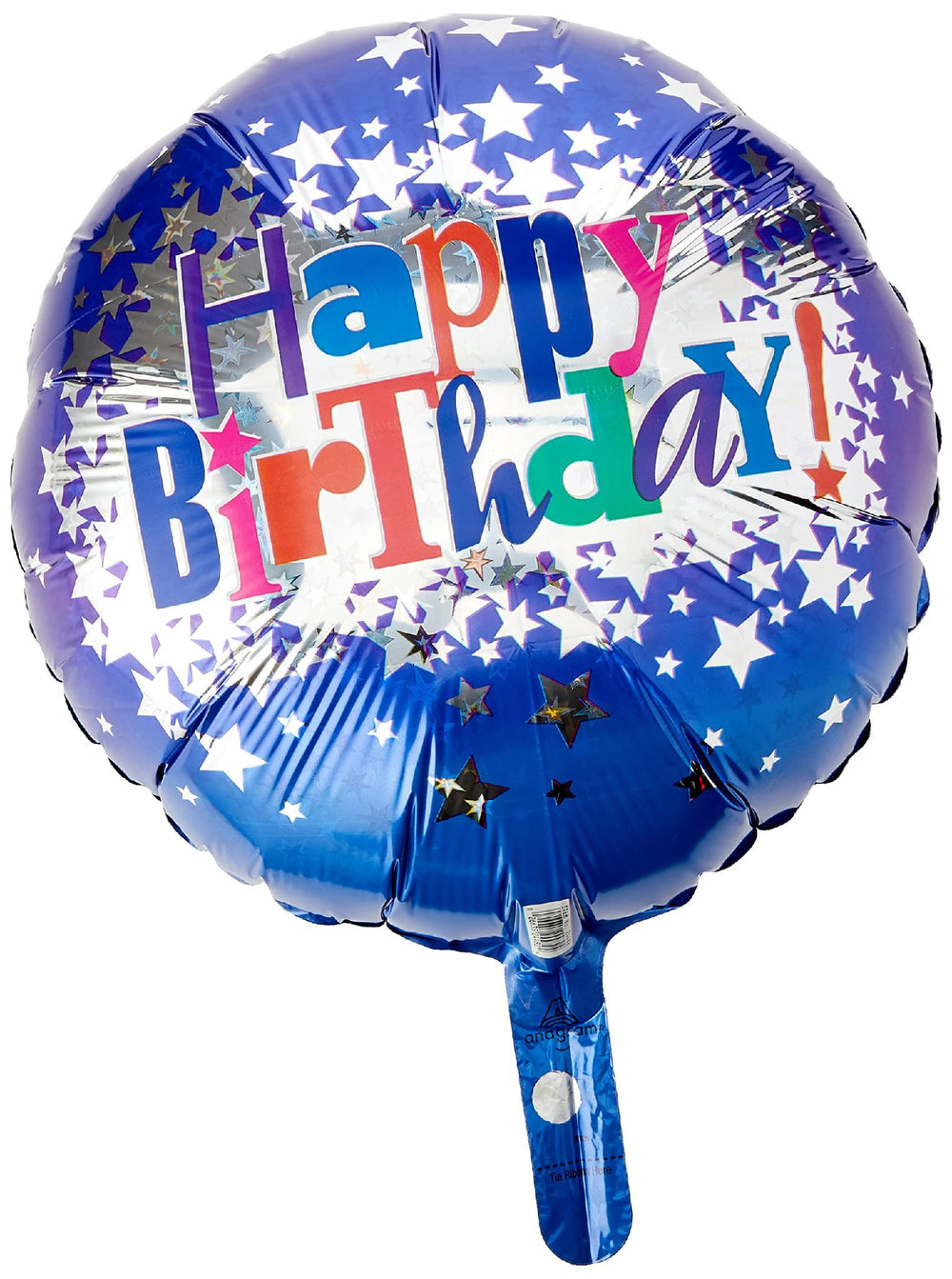 Multicolours printed blue foil balloon