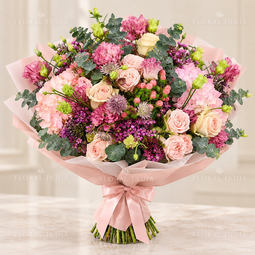 Roses & Waxflower Charm