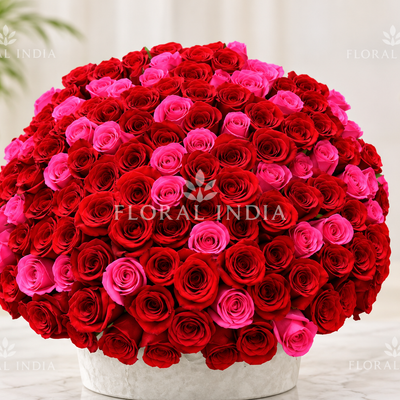 50 Shades Of Red Bouquet