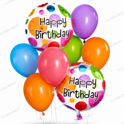 Colorful Birthday Balloon Bouquet