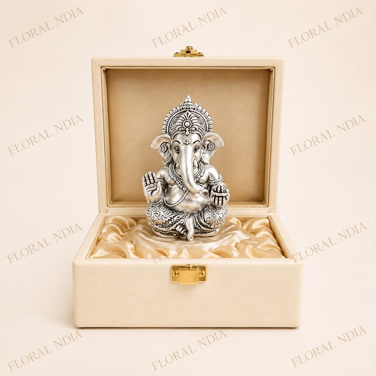 Lord GaneshaSilver Plated Idol