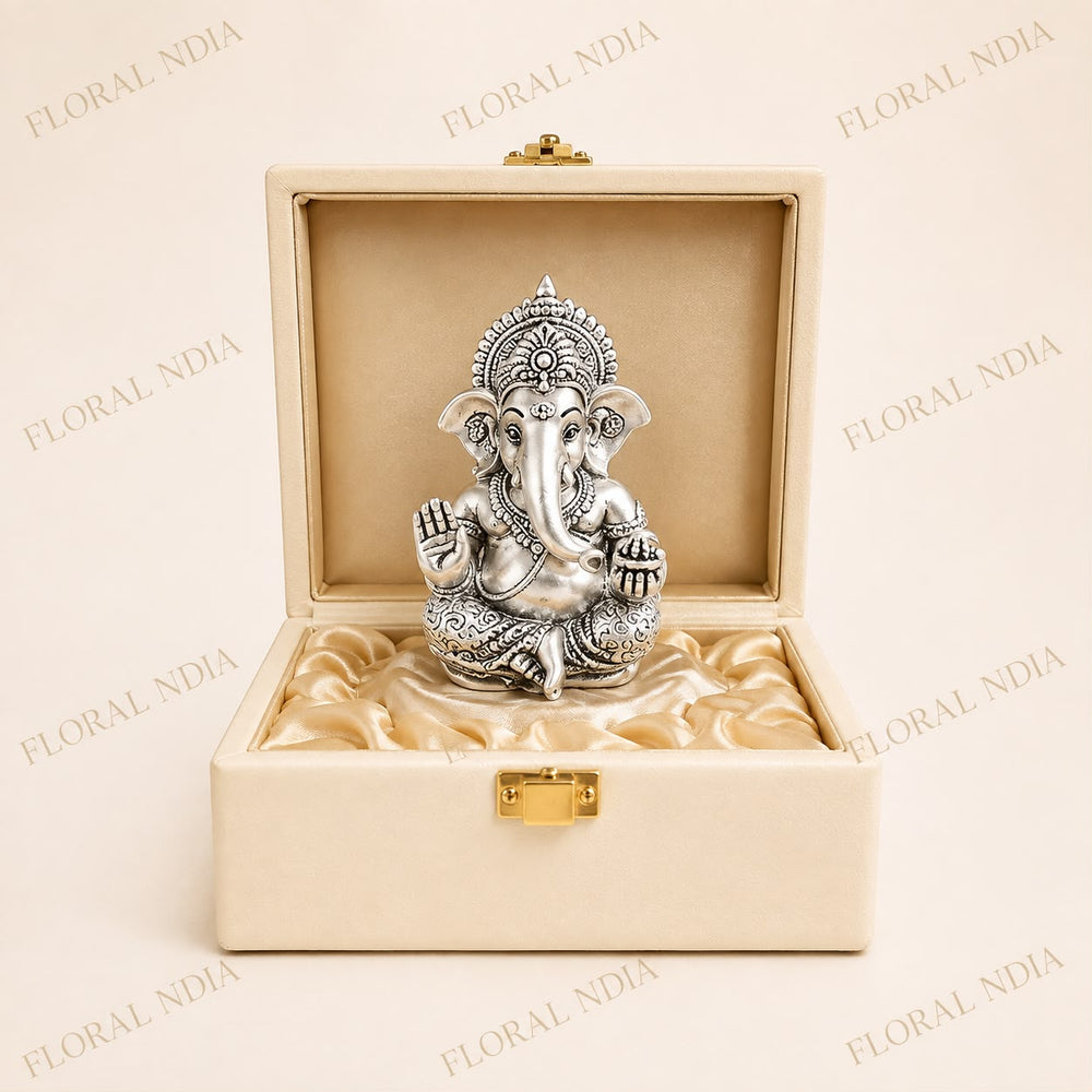 Lord GaneshaSilver Plated Idol