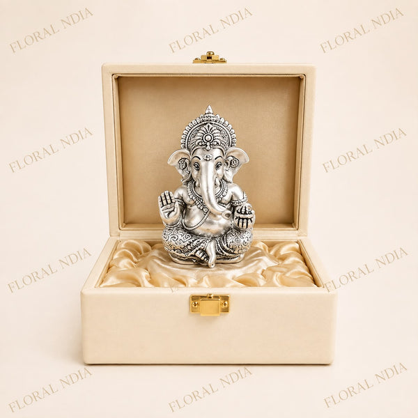 Lord GaneshaSilver Plated Idol