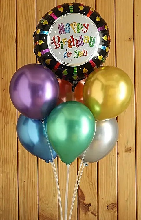 Multicoloured foil balloon