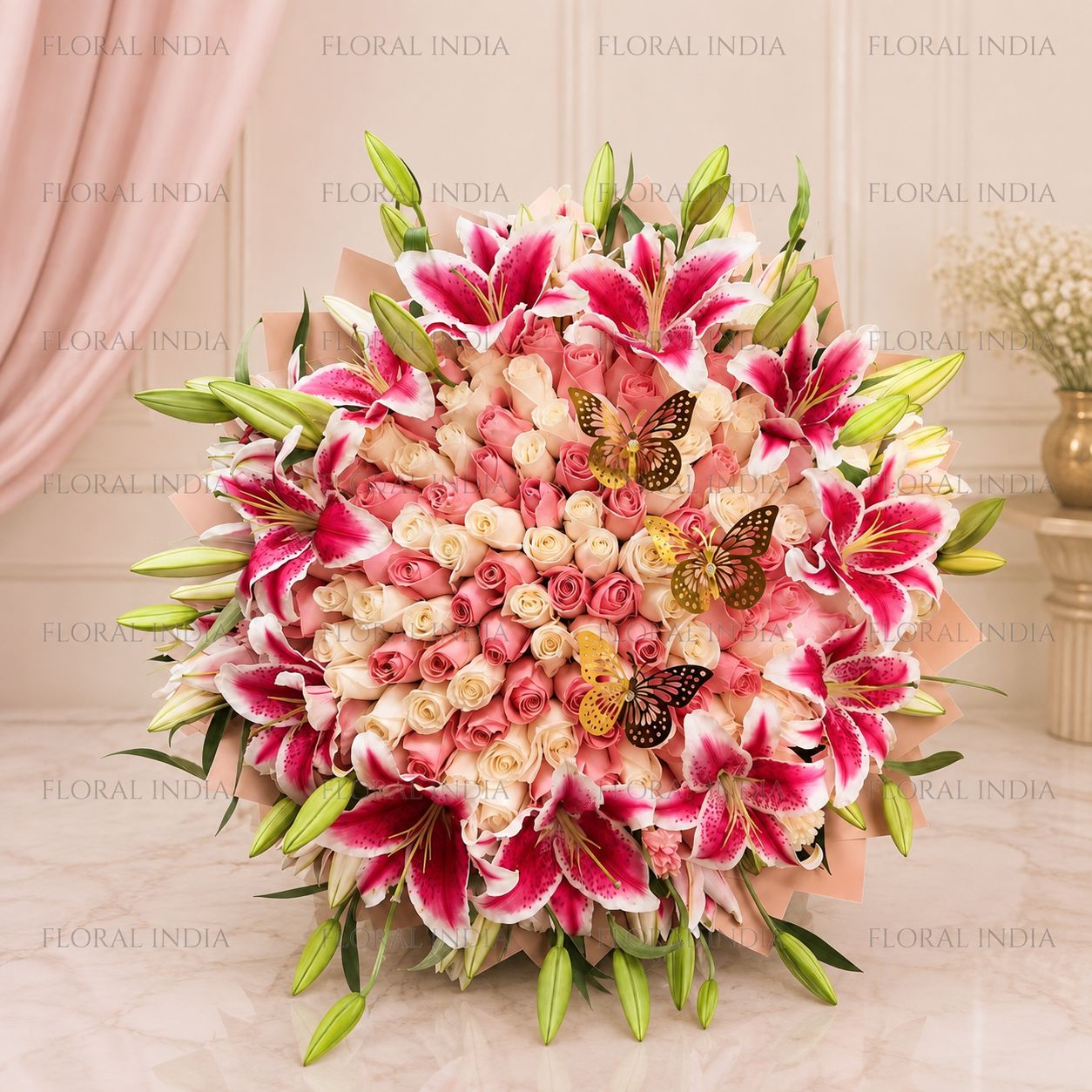 Grand Blush Floral Display