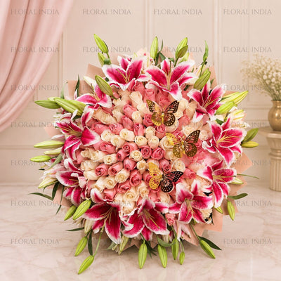 Grand Blush Floral Display