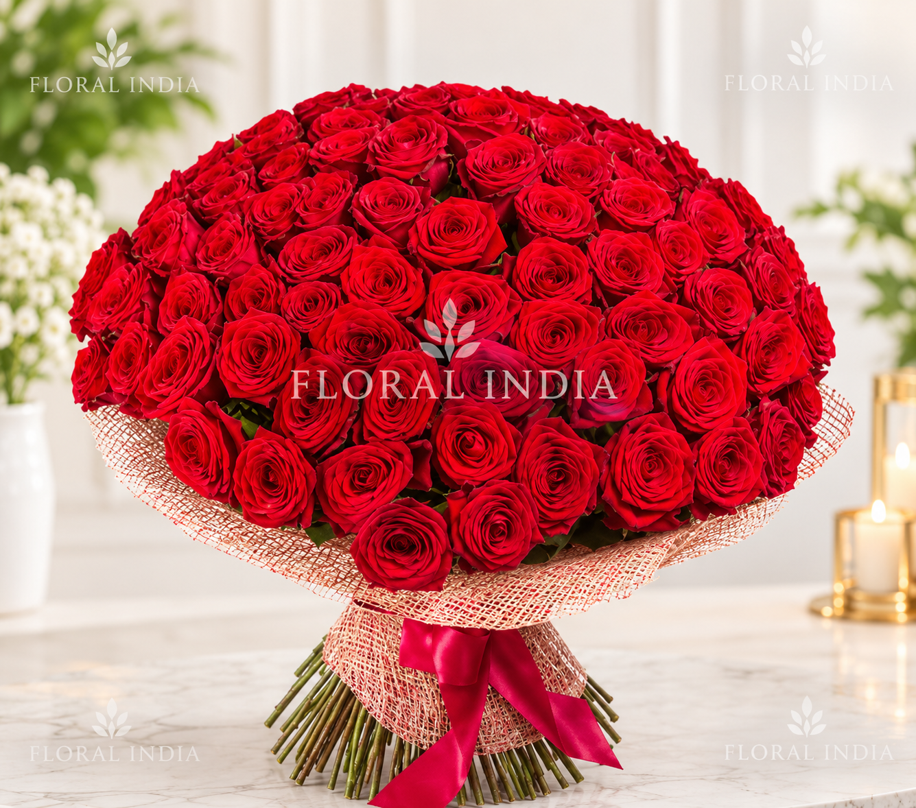 The Gorgeous Dome Of Red Roses
