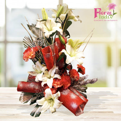 The Exotic Lilies & Carnation Bouquet