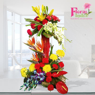 An Extravagant, Bold Collection Of Flowers