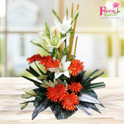 The Asiatic Lilies & Gerbera Bouquet