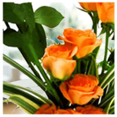 The Fresh Orange Roses Bouquet