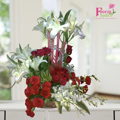 The Valentine Roses & Lilies