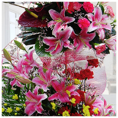 The Thriving Trail of Fresh Flowers Bouquet