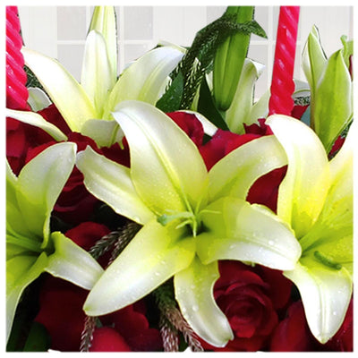 The Bed Of Lilies & Roses Bouquet