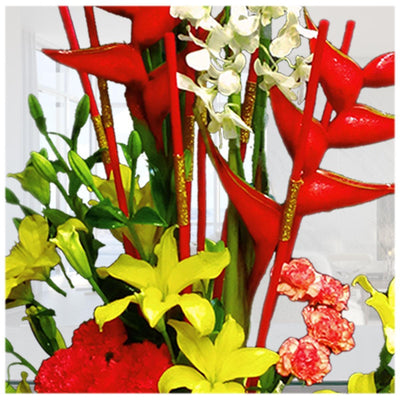 10 white orchid Bouquet