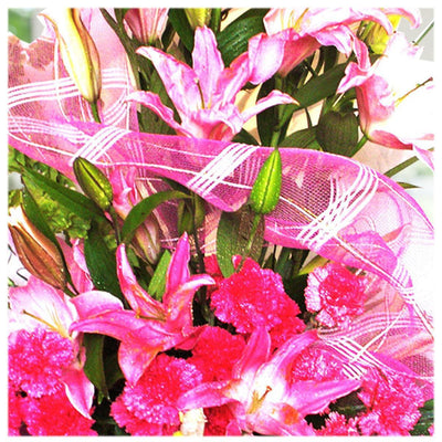 The Fresh Oriental Lilies & Carnations Bouquet