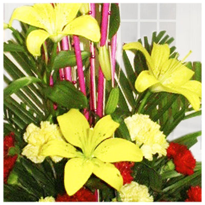 Fresh Asiatic Lilies & Carnations Bouquet
