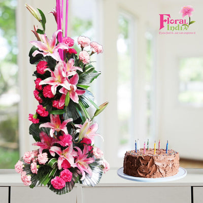 The Perfect Vertical Bouquet For Your Beloved + Cake