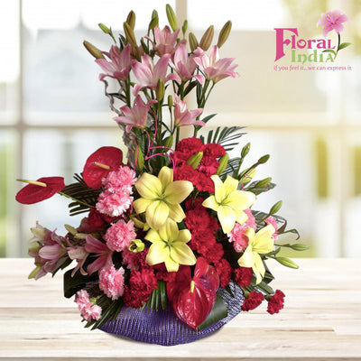 The Exotic Lily & Carnation Bouquet