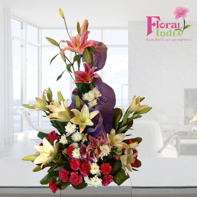 The Oriental & Asiatic Lilies Bouquet
