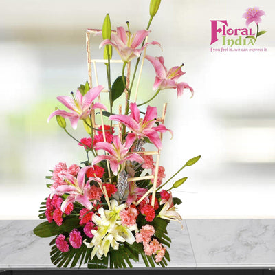 The Garden Of Lilies & Carnations Bouquet