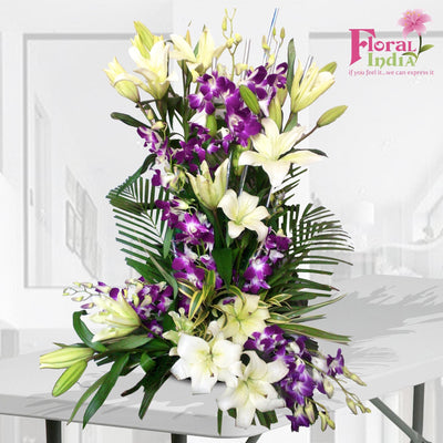 The Tropical Lilies & Orchids Bouquet