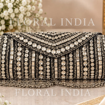 Embroidered Designer Clutch Purse