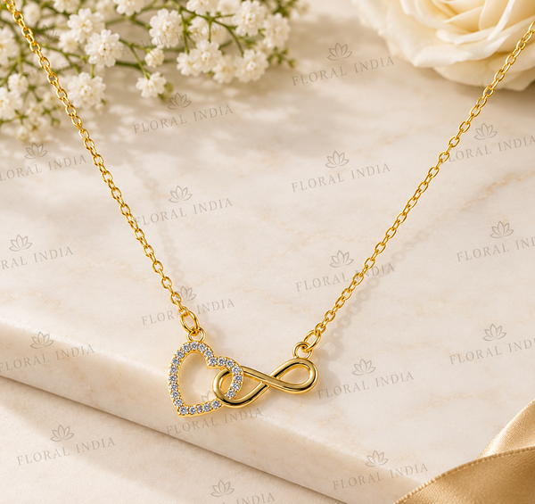 Gold-Plated Minimal Stone-Studded Necklace