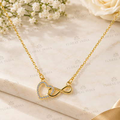 Gold-Plated Minimal Stone-Studded Necklace