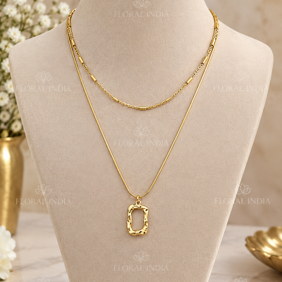 Elegant Gold-Plated Layered Necklace