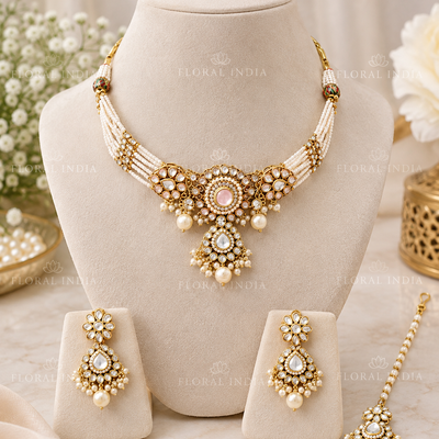 Gold-Plated Kundan & Beaded Jewellery Collection