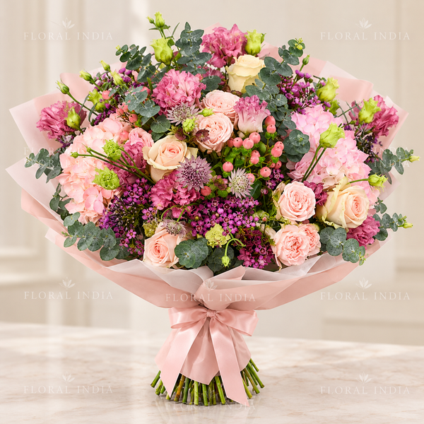 Roses & Waxflower Charm