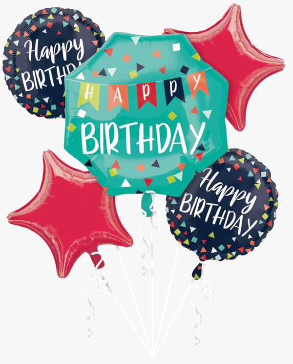 A set of five Balloons