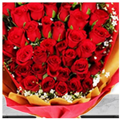 Romantic Red Roses Bouquet