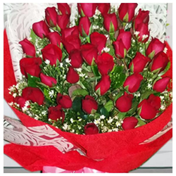 The Majestic Red Roses Bouquet