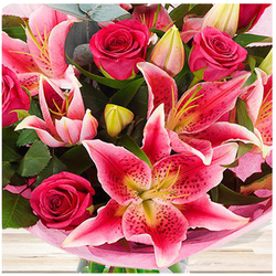 The Spring In A Glass Vase Bouquet